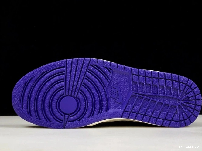 MaikeSneakers Air 1 Purple Jordan Court 555088-501 0807
